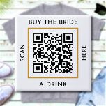 Koop de Bride een Drink aangepaste QR-codebachelor Vierkante Button 5,1 Cm<br><div class="desc">Upload een code QR, voeg tekst toe, en creëer gemakkelijk uw gepersonaliseerde knoop. Klik op BEWERKEN om de achtergrondkleur of tekstkleur te wijzigen. U kunt dit ONTWERP overdragen op andere Zazzle producten en het aanpassen om de meeste Zazzle punten te passen. De standaard design van Studio worden gemaakt in high-resolution...</div>