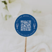 Koop de Bride een Drink Bachelorette Party QR Code Ronde Sticker