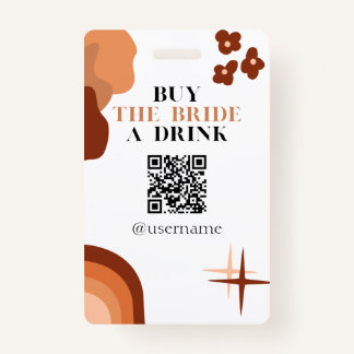 Koop de Bride een Drink Crowdfund Bachelorette Bad Badge