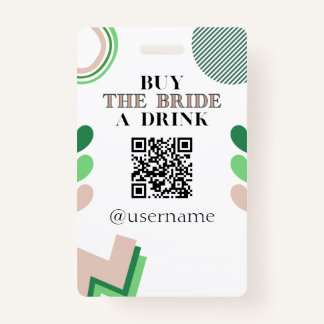 Koop de Bride een Drink Crowdfund Bachelorette Badge