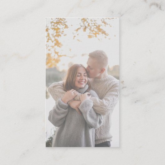 Koop de Bride een Ongewenste QR Code Blush Visitekaartje (Achterkant)