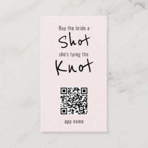 Koop de Bride een Ongewenste QR Code Blush Visitekaartje
