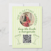 Koop de bruid a Margarita Photo Bride Qr Code Kaar Kaart (Voorkant)
