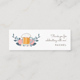 Koop de bruid een bierbachelorette mini visitekaartje