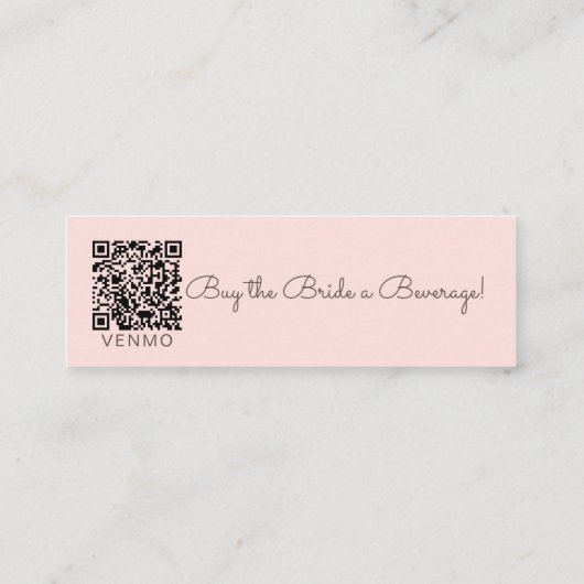 Koop de bruid een bierbachelorette mini visitekaartje (Achterkant)