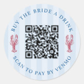 Koop de Bruid een Drankje Afscheid van de vrijheid Ronde Sticker (Voorkant)