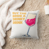 Koop de bruid een drankje Cocktail Schattig Kussen (Deken)