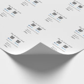 Koop de bruid een drink donatie QR Venmo PayPal Cadeaupapier (Hoek)