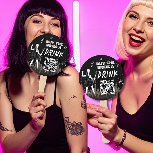 Koop de bruid een Drink Laatste Tour Punk Bachelor Handwaaier