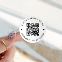 Koop De Bruid Een Drink QR Code Knop