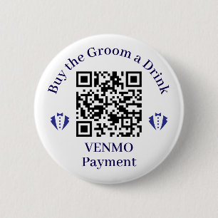 Koop de bruidegom een eenvoudige Drink Ronde Button 5,7 Cm