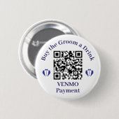 Koop de bruidegom een eenvoudige Drink Ronde Button 5,7 Cm (Voorkant /achterkant)