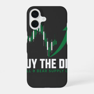 Koop de Dip — Crypto & Aandelenhandelaar Editie iPhone 16 Hoesje