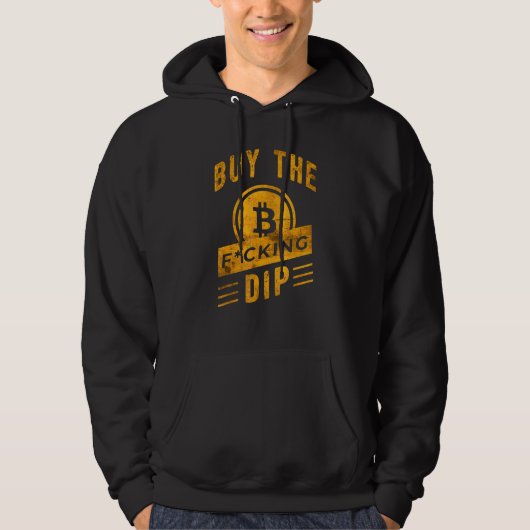 Koop de Dip Crypto Bitcoin Slogan Cryptocurrency Hoodie (Voorkant)