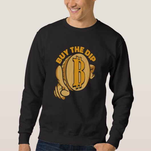 Koop De Dip Crypto Valuta Blockchain Bitcoin Trui (Voorkant)
