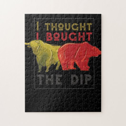 Koop de Dip, handel, handelaar en aandelen Legpuzzel (Verticaal)