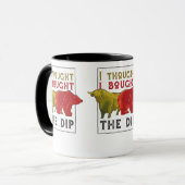 Koop de Dip, handel, handelaar en aandelen Mok (Voorkant links)