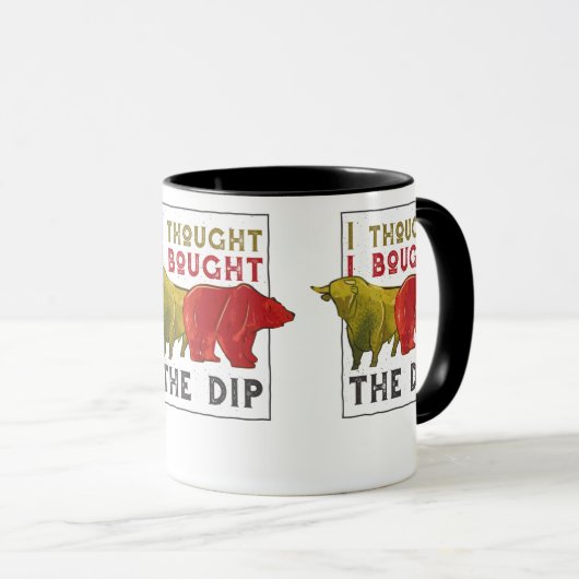 Koop de Dip, handel, handelaar en aandelen Mok (Voorkant rechts)