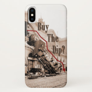 Koop de Dip Stock Market Humor iPhone X Hoesje
