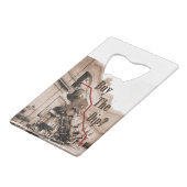 Koop de Dip Stock Market Humor Creditkaart Flessenopener (Achterkant Gekanteld)