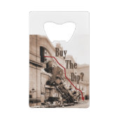 Koop de Dip Stock Market Humor Creditkaart Flessenopener (Achterkant)