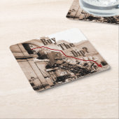 Koop de Dip Stock Market Humor Kartonnen Onderzetters (Schuin)