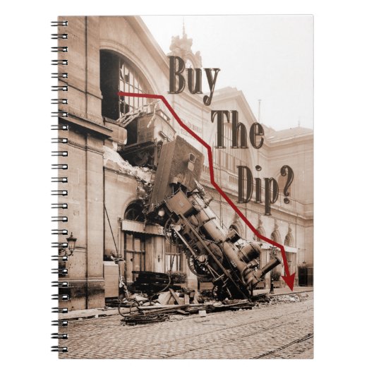 Koop de Dip Stock Market Humor Notitieboek (Voorkant)
