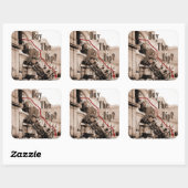 Koop de Dip Stock Market Humor Vierkante Sticker (Vel)