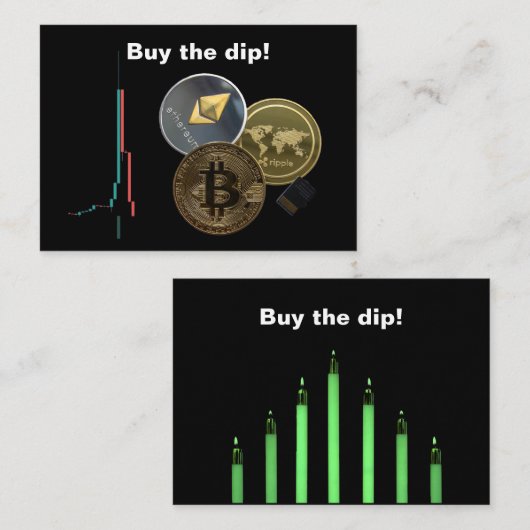 Koop de dip! visitekaartje (Voorkant / Achterkant)