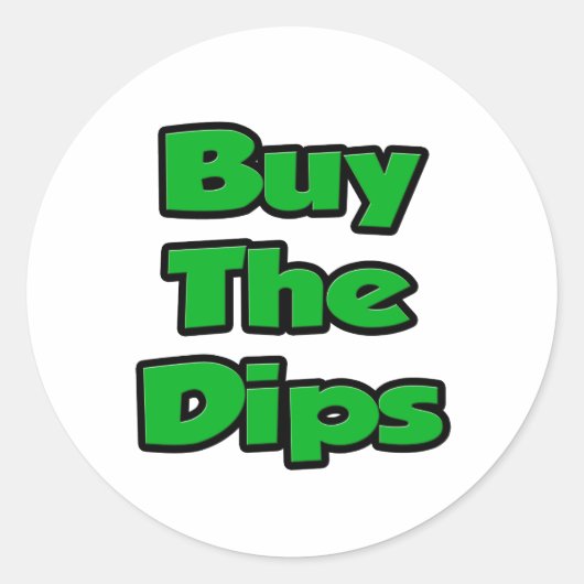 Koop de dips ronde sticker (Voorkant)