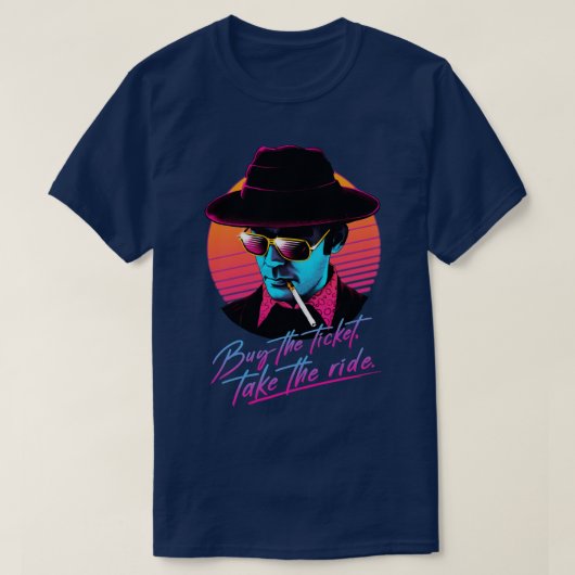 Koop de kaartje Neem de Ride T-shirt (Design voorkant)
