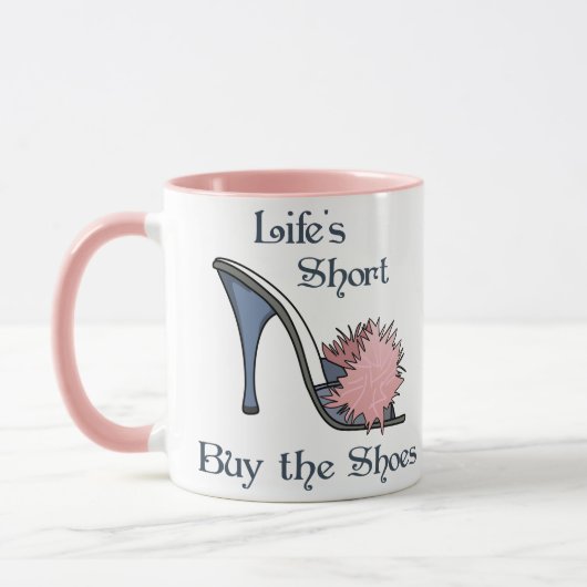 Koop de schoenen mok (Links)