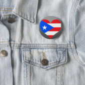 Koop de vlag Puerto Rico Ronde Button 5,7 Cm (In situ)