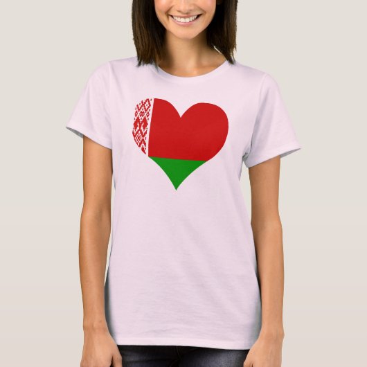 Koop de vlag van Belarus T-shirt (Voorkant)