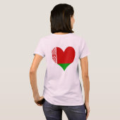 Koop de vlag van Belarus T-shirt (Achterkant volledig)