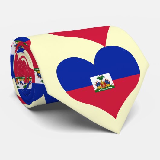 Koop de vlag van Haïti Stropdas (Opgerold)