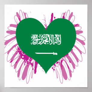 Koop de vlag van Saudi-Arabië Poster