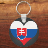 Koop de vlag van Slowakije Sleutelhanger (Voorkant)