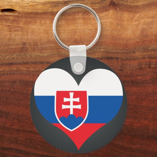 Koop de vlag van Slowakije Sleutelhanger (Voorkant)