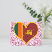 Koop de vlag van Sri Lanka Briefkaart (Staand voorkant)