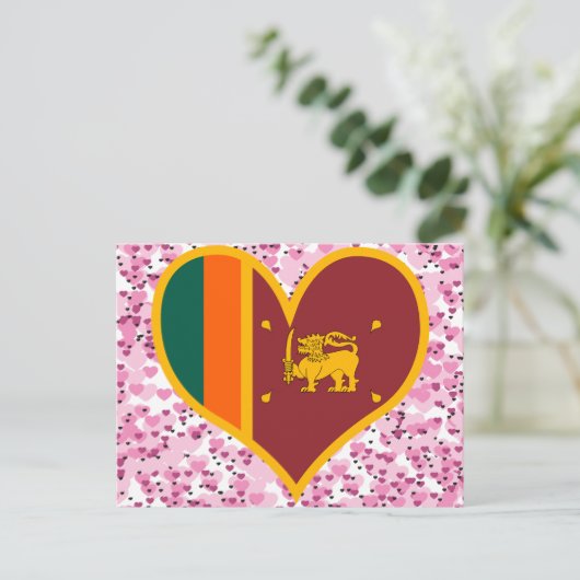 Koop de vlag van Sri Lanka Briefkaart (Staand voorkant)