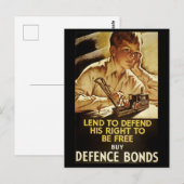 Koop defensie obligaties briefkaart (Voorkant / Achterkant)