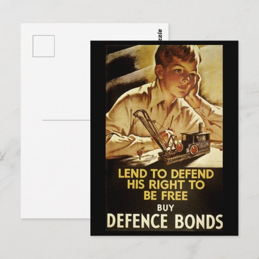 Koop defensie obligaties briefkaart (Voorkant / Achterkant)