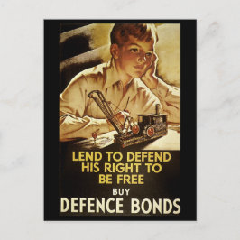 Koop defensie obligaties briefkaart