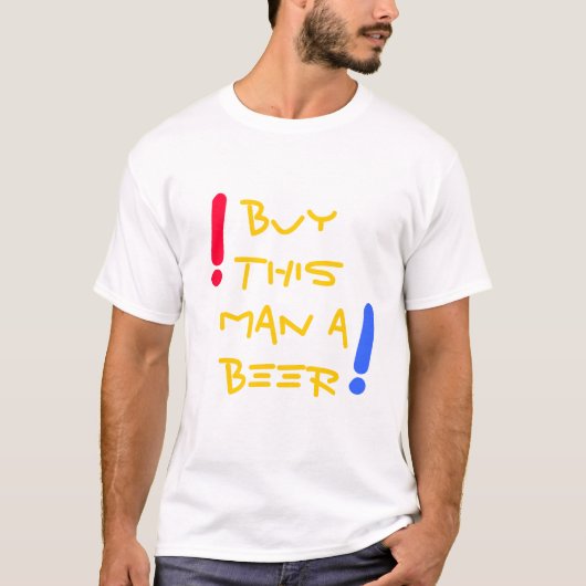 Koop dit Man als bier T-shirt (Voorkant)