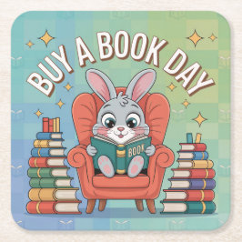 Koop een boek dag Onderzetter set