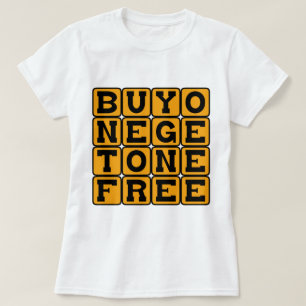 Koop Eén Gratis Tweede, Zwanger Van Tweeling T-shirt