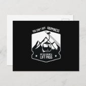 Koop een lift pas Skiing Winter Sports Briefkaart (Voorkant / Achterkant)