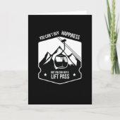 Koop een lift pas Skiing Winter Sports Kaart (Voorkant)