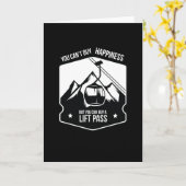 Koop een lift pas Skiing Winter Sports Kaart (Gele Bloem)